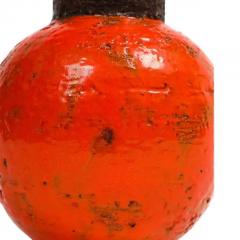 Aldo Londi Aldo Londi for Bitossi Vase Ceramic Orange Brown Signed - 3791788