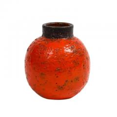 Aldo Londi Aldo Londi for Bitossi Vase Ceramic Orange Brown Signed - 3791792