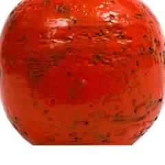 Aldo Londi Aldo Londi for Bitossi Vase Ceramic Orange Brown Signed - 3791797