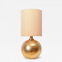 Aldo Londi Bitossi Gold Ceramic Table Lamp c 1960 - 1103108