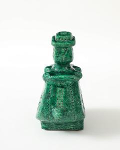 Aldo Londi Green Ceramic Therianthrope Sculpture by Aldo Londi for Bitossi Italy c 1960 - 4609389