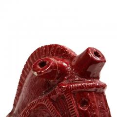 Aldo Londi Large Aldo Londi Bitossi Horse Ceramic Red Signed - 3218443