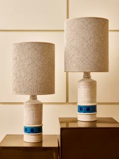 Aldo Londi Pair of B4 25 Ceramic Table Lamps by Aldo Londi for Bitossi - 4795780