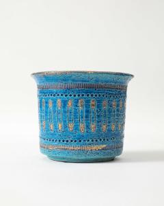 Aldo Londi Paperclip Motif Ceramic Bowl or Vase by Aldo Londi for Bitossi Italy c 1960 - 4609433