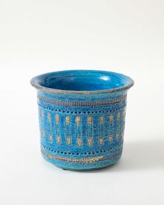 Aldo Londi Paperclip Motif Ceramic Bowl or Vase by Aldo Londi for Bitossi Italy c 1960 - 4609434