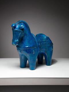 Aldo Londi Rimini Blu Ceramic Horse by Aldo Londi for Bitossi - 4724613