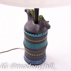 Aldo Londi for Bitossi Mid Century Italian Pottery Horse Lamp - 1871296