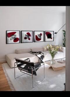 Aldo Michelangeli Mixed Media Works on Paper Organic Intervention Set of Four - 4146982