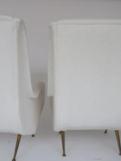 Aldo Morbelli Italian Pair of Lounge Chairs by Aldo Morbelli for ISA Bergamo - 924193