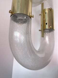 Aldo Nason Brass Chandelier Chain Murano Glass by Aldo Nason for Mazzega Italy 1970s - 3144044