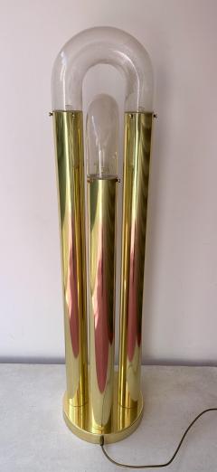 Aldo Nason Brass Floor Lamp Murano Glass by Aldo Nason for Mazzega Italy 1970s - 4245378