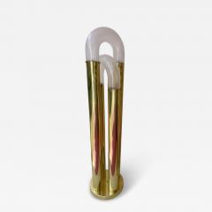 Aldo Nason Brass Floor Lamp Murano Glass by Aldo Nason for Mazzega Italy 1970s - 4247558