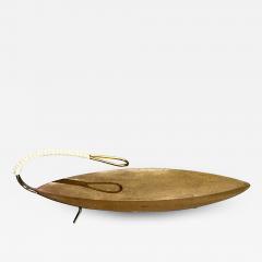 Aldo Tura 1950s Modernism Sculptural Footed Brass Dish Italy - 3291902