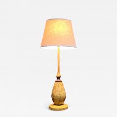 Aldo Tura 1950s Tall Table Lamp Tapered Goatskin Italy - 3573806
