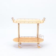Aldo Tura A Mid Century Modern Bar Cart trolley by Aldo Tura Circa 1960  - 2585045