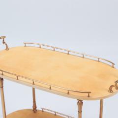 Aldo Tura A Mid Century Modern Bar Cart trolley by Aldo Tura Circa 1960  - 2585047