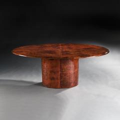 Aldo Tura ALDO TURA LACQUERED GOATSKIN OVAL DINING TABLE ITALIAN MID 20TH CENTURY - 2949004