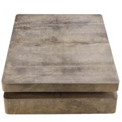 Aldo Tura Aldo Tura Attributed Goat Skin Sliding Top Coffee Table c 1970 - 4706024