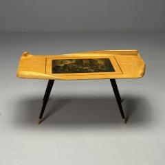 Aldo Tura Aldo Tura Italian Mid Century Modern Rectangular Coffee Table Brass 1950s - 3837271