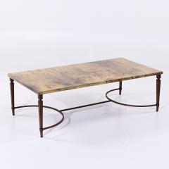 Aldo Tura Aldo Tura Mid Century Italian Lacquered Goatskin Coffee Table - 4204696
