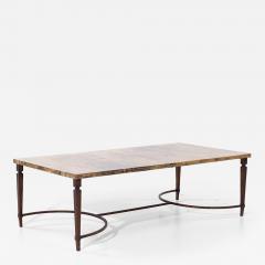 Aldo Tura Aldo Tura Mid Century Italian Lacquered Goatskin Coffee Table - 4207708