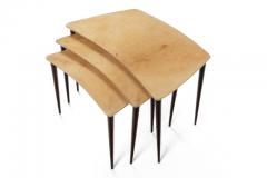 Aldo Tura Aldo Tura Midcentury Goatskin Nesting Tables Italy 1960s - 876542