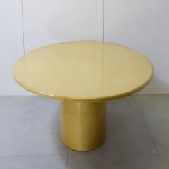 Aldo Tura Aldo Tura table laquered parchment 1970s  - 4398315