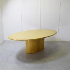 Aldo Tura Aldo Tura table laquered parchment 1970s  - 4398316