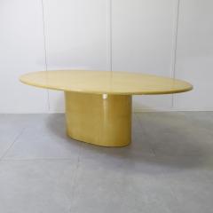 Aldo Tura Aldo Tura table laquered parchment 1970s  - 4398320