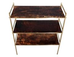 Aldo Tura Brass Bookcase Console by Aldo Tura - 2920427