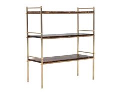 Aldo Tura Brass Bookcase Console by Aldo Tura - 2920430