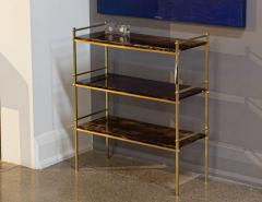 Aldo Tura Brass Bookcase Console by Aldo Tura - 2920433