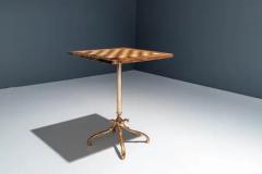 Aldo Tura Chess Table by Aldo Tura in Lacquered Goatskin and Brass Italy 1970s - 3653688