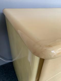 Aldo Tura Chest of Drawers Parchment Goatskin by Aldo Tura Italy 1970s - 1724499