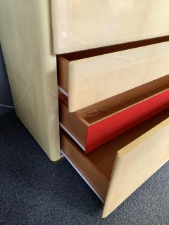 Aldo Tura Chest of Drawers Parchment Goatskin by Aldo Tura Italy 1970s - 1724521