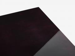 Aldo Tura Dark purple goatskin parchment coffee table by Aldo Tura 1960s - 2623066
