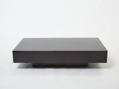 Aldo Tura Dark purple goatskin parchment coffee table by Aldo Tura 1960s - 2623067