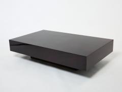 Aldo Tura Dark purple goatskin parchment coffee table by Aldo Tura 1960s - 2623068