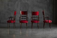 Aldo Tura High Back Dining Chairs by Aldo Tura Italy 1962 - 4506264