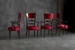 Aldo Tura High Back Dining Chairs by Aldo Tura Italy 1962 - 4506271