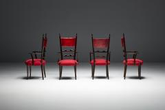 Aldo Tura High Back Dining Chairs by Aldo Tura Italy 1962 - 4506305
