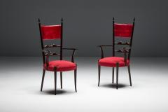 Aldo Tura High Back Dining Chairs by Aldo Tura Italy 1962 - 4506313