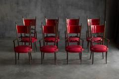 Aldo Tura High Back Dining Chairs by Aldo Tura Italy 1962 - 4506325