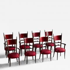 Aldo Tura High Back Dining Chairs by Aldo Tura Italy 1962 - 4508184