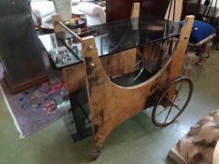 Aldo Tura Italian Lacquered Goatskin Bar Cart by Aldo Tura - 4265264