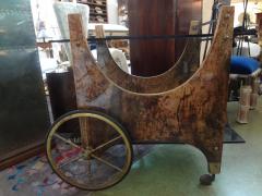 Aldo Tura Italian Lacquered Goatskin Bar Cart by Aldo Tura - 4265360