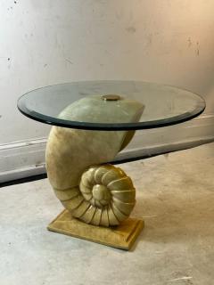 Aldo Tura MODERN ITALIAN SCULPTED NAUTILUS SHELL TABLE - 2822098
