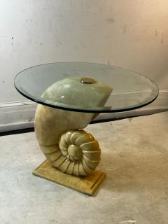 Aldo Tura MODERN ITALIAN SCULPTED NAUTILUS SHELL TABLE - 2822110