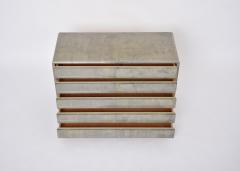 Aldo Tura Mid Century Modern Chest of drawers made of laquered Goat Skin by Aldo Tura - 3311631