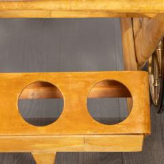 Aldo Tura Mid Century Modern Lacquered Goatskin Brass Bar by Aldo Tura - 1522789